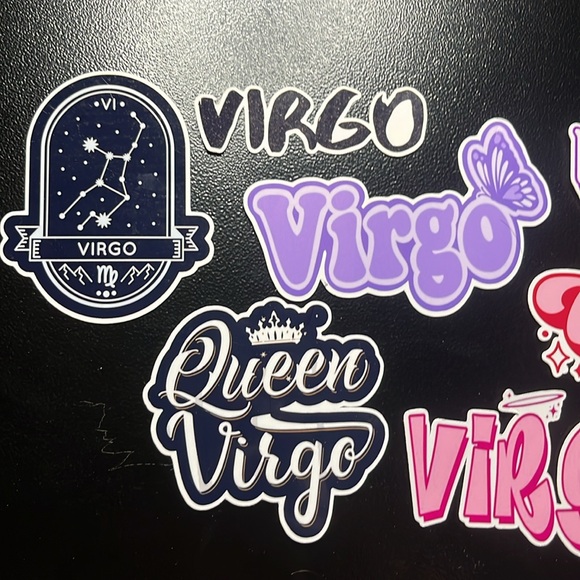 Virgo Stickers Virgo Zodiac Y2K Decals Queen Virgo Aesthetic Stickers lot 7pcs - Picture 4 of 4